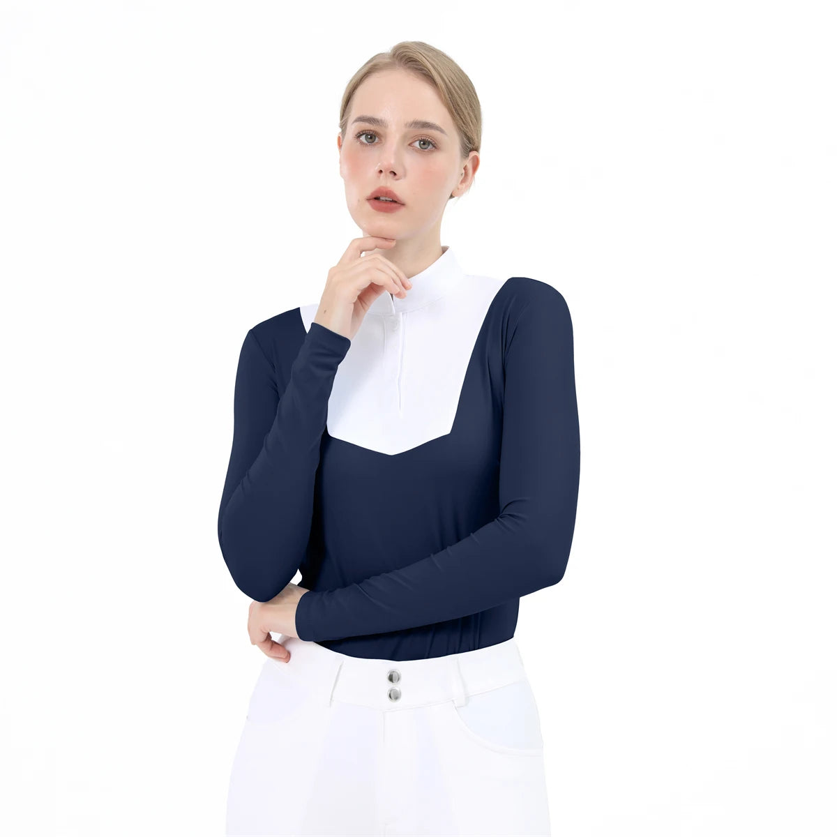 Women Equestrian Base Layer Long Sleeve Breathable Top