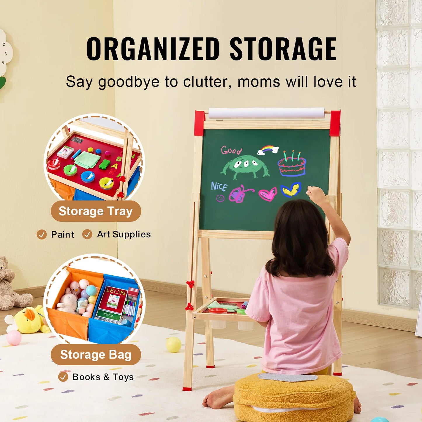 SucceBuy Magnetic Drawing Board For Kids WordPad Educational Toy