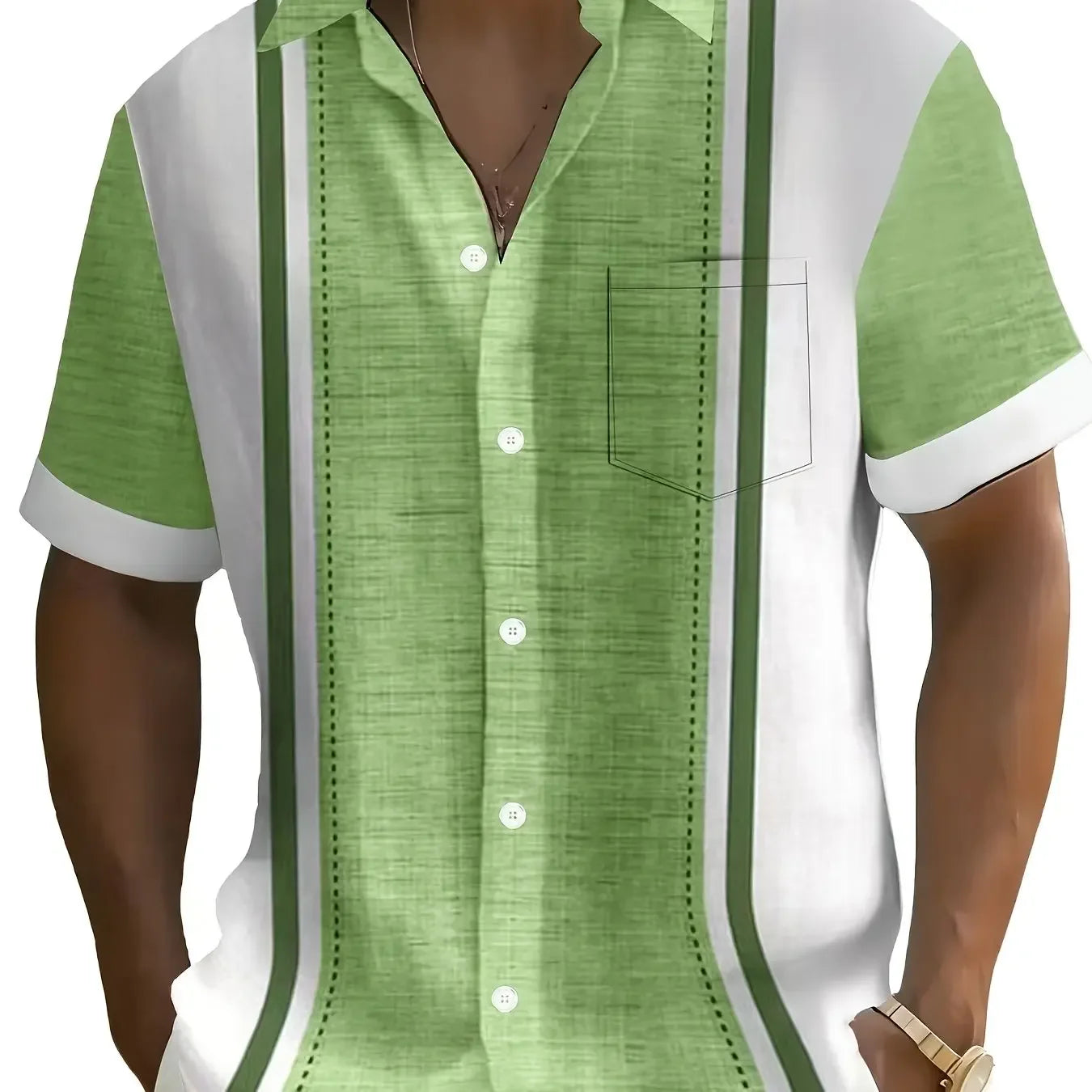 Mens 3D Printed Short Sleeve Hawaiian Shirt With Multiple Patterns