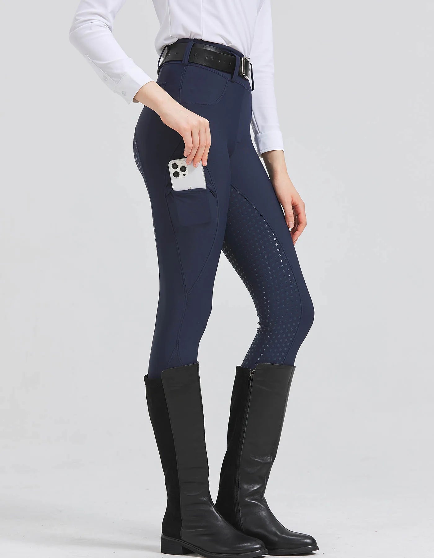 UURUUCN Women Equestrian Silicone Anti Slip Riding Pants