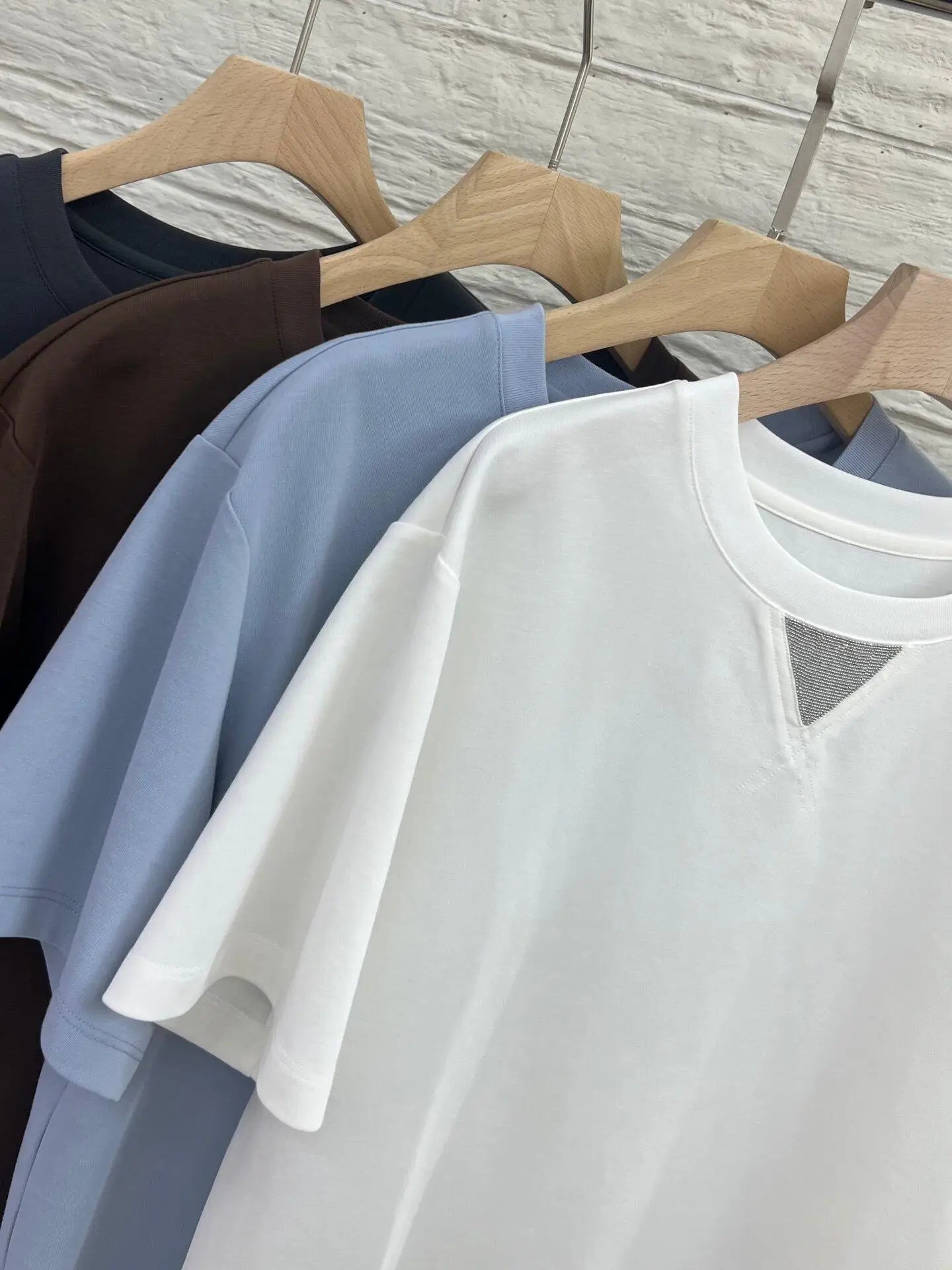 Horse cotton short sleeved T-shirt women's round neck versatile temperament elegant and clear slimming loose top