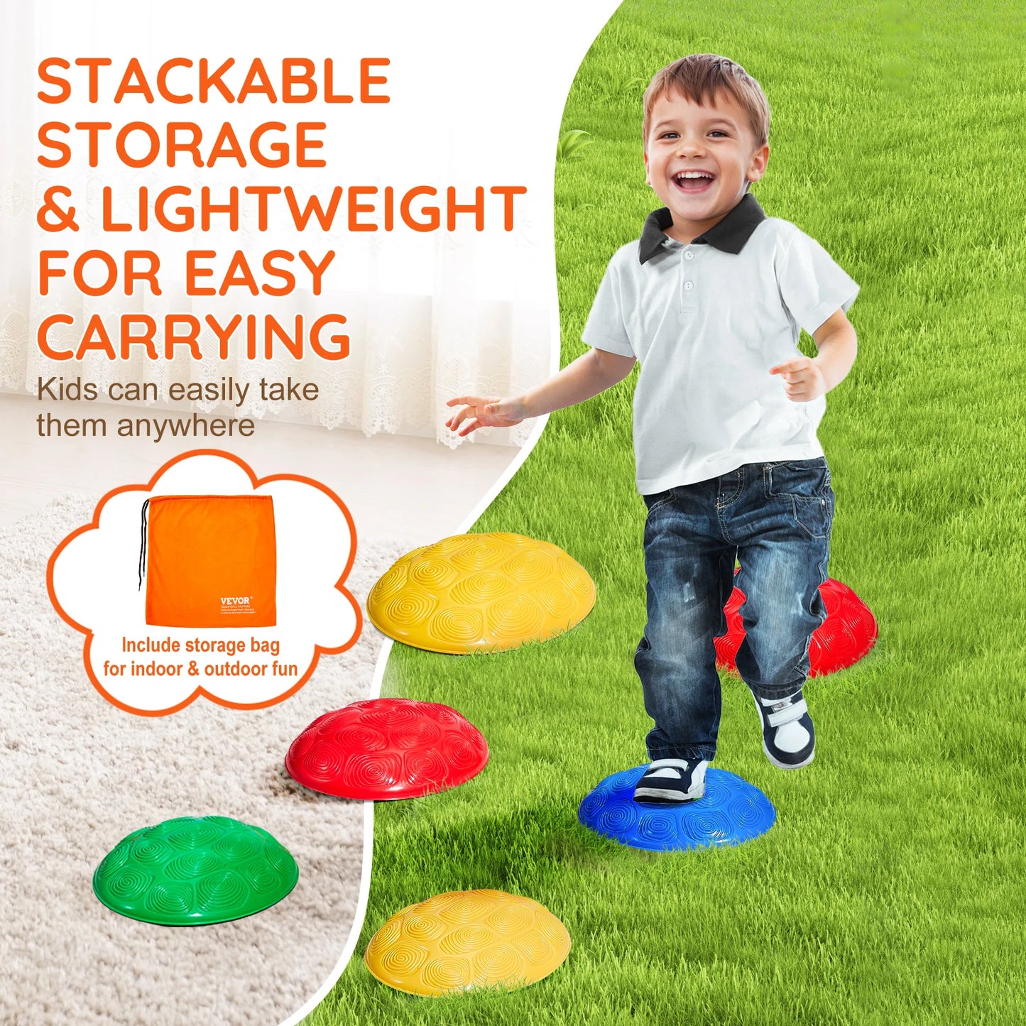 SucceBuy Turtle Balance Stepping Stones for Kids Coordination