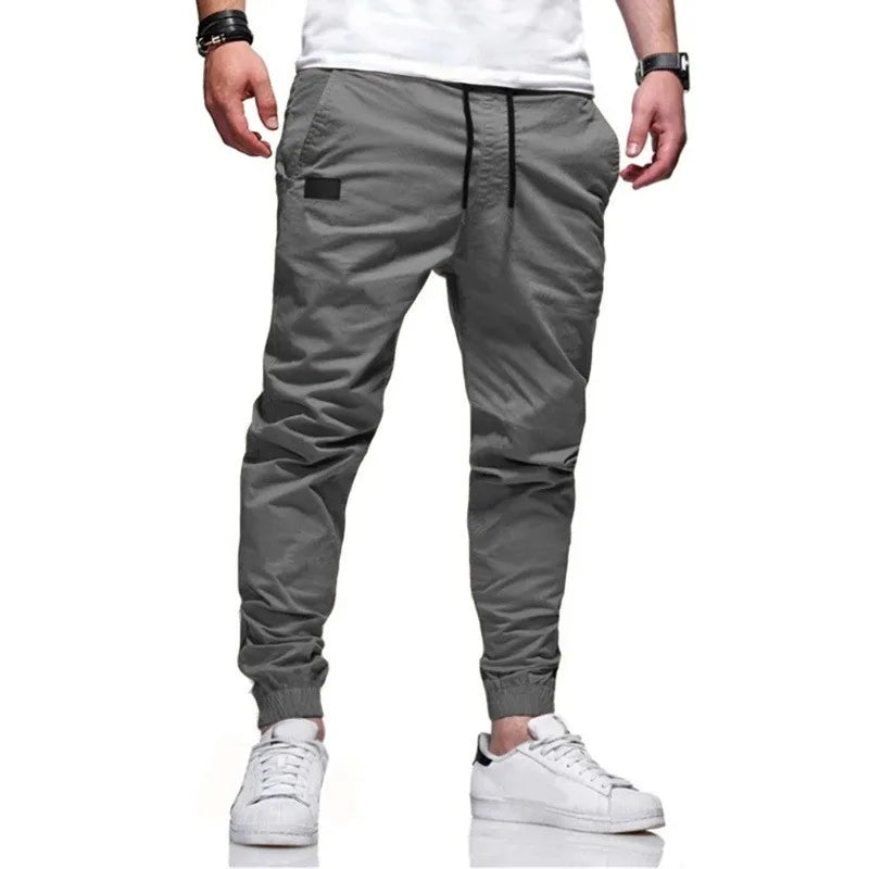 Men's Casual Sports Pants Jogger Cargo Sweatpants with Pockets