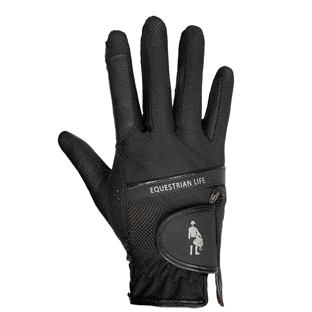 Equestrian Sports Gloves, Elastic Mesh Gloves, Non-Slip, Breathable, Wear-Resistant Riding Gloves, Rider Equipment
