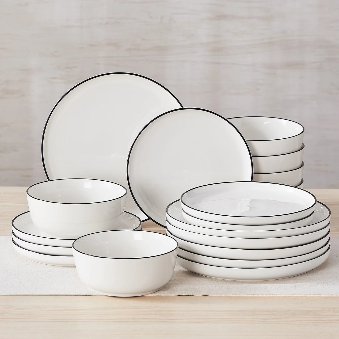 Malacasa Premium Ceramic Dinnerware Set With Bowls