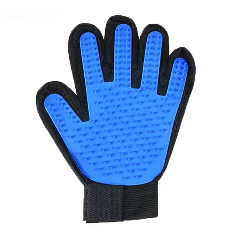 Anti Scratch Cat Grooming Gloves Deshedding Massaging Rubber Mitt