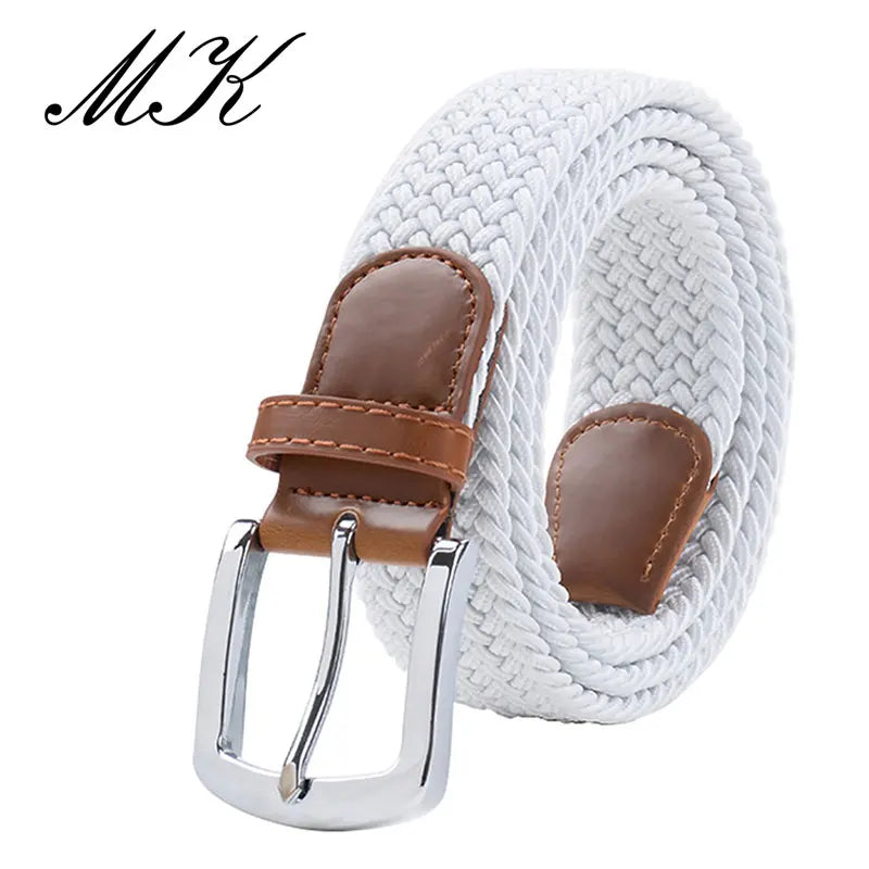 MaiKun Men's Tactical Belt With Metal Pin Buckle Elastic