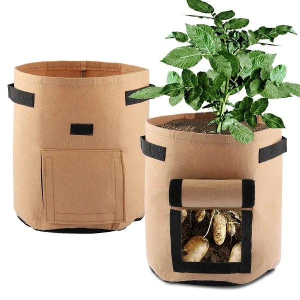 Jianyana 3 Pack Potato Grow Bags With Handles For Vegetables And Tomatoes