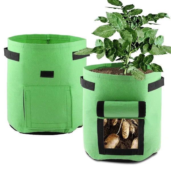 Jianyana 3 Pack Potato Grow Bags With Handles For Vegetables And Tomatoes