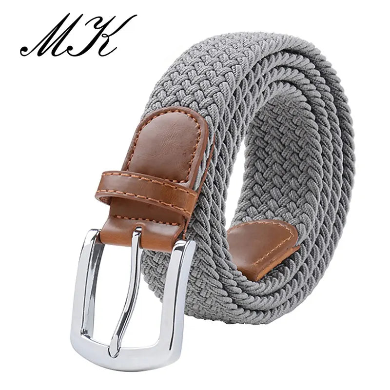 MaiKun Men's Tactical Belt With Metal Pin Buckle Elastic