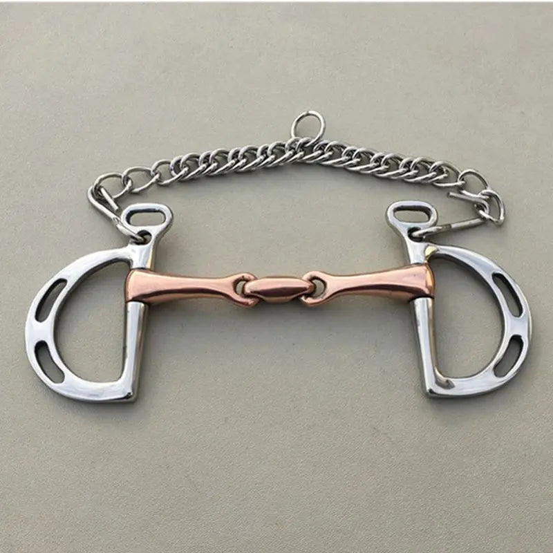 Stainless Steel Kimberwicke Bit Horse Equipment 5 Inches Brass Copper Mouth Slotted Cheeks Bits