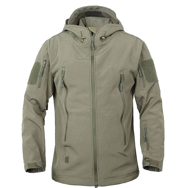 Dafeili Tactical Softshell Jacket Waterproof Windproof Military Style