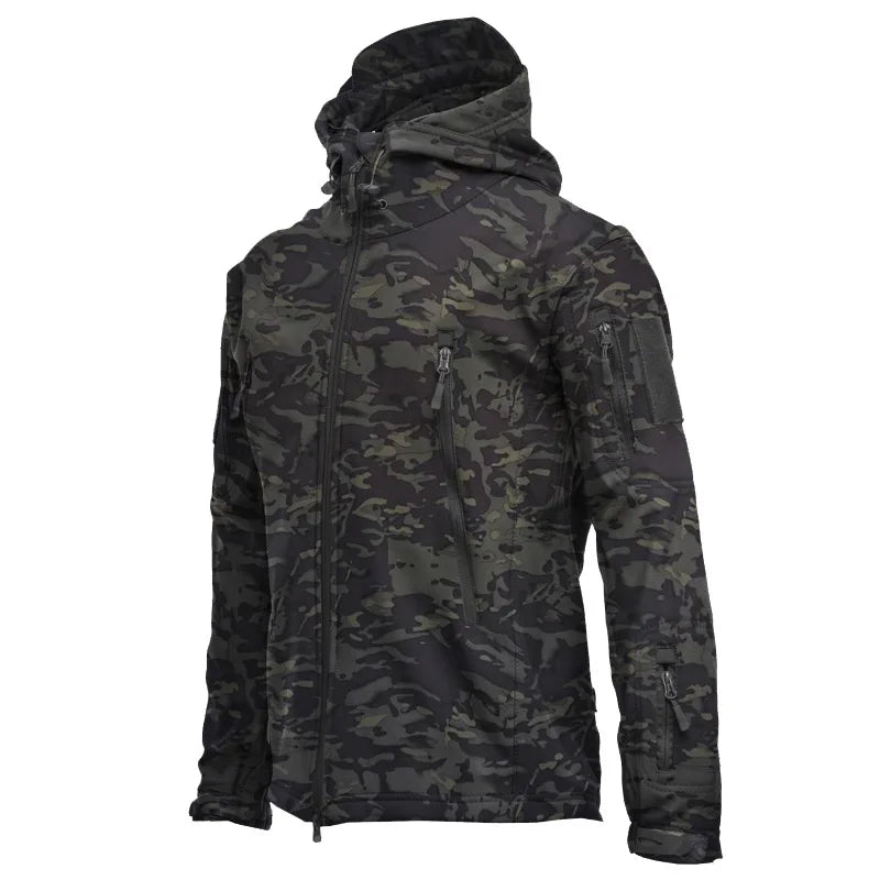 Unisex Outdoor Waterproof Softshell Jacket Polartec Windproof Rainproof