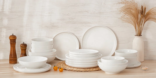 Malacasa Premium Ceramic Dinnerware Set With Bowls