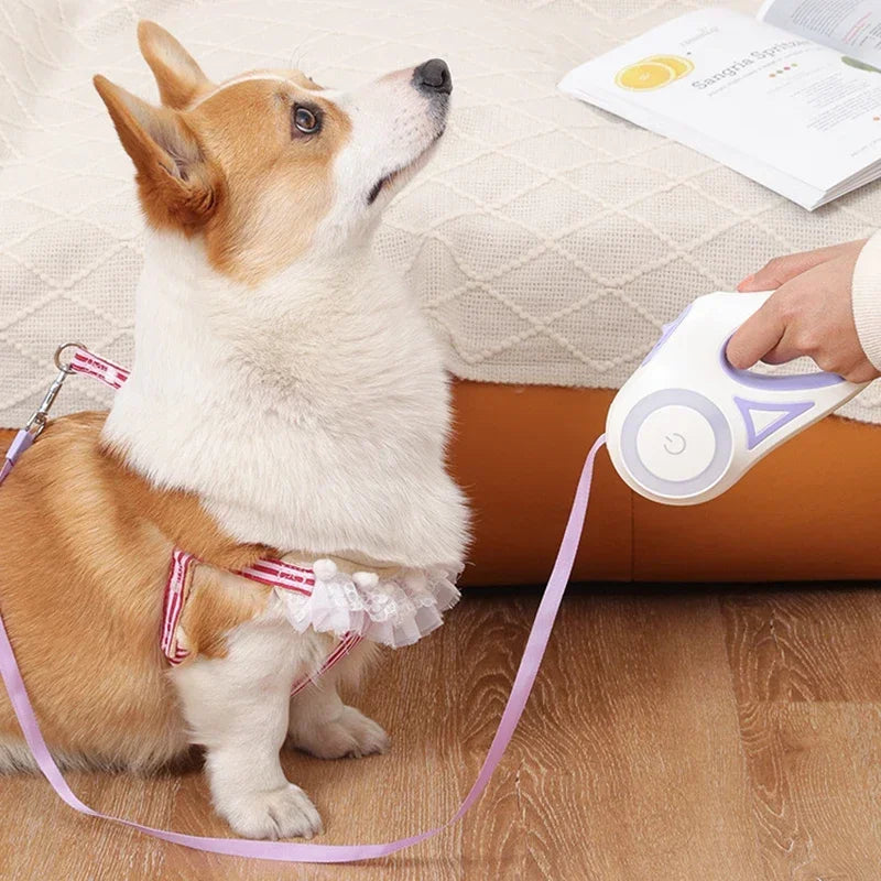 NONECN LED Luminous Retractable Dog Leash For Medium Dogs