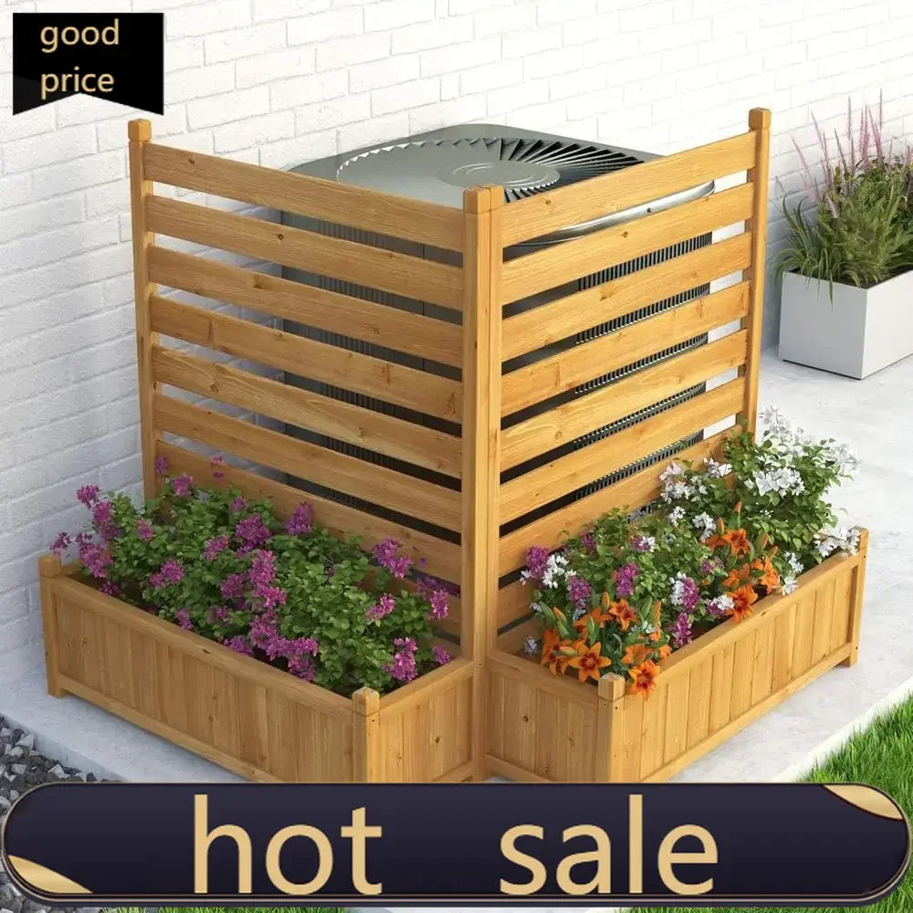 Outdoor Privacy Screen With Planter For Pool Area Easy Assembly