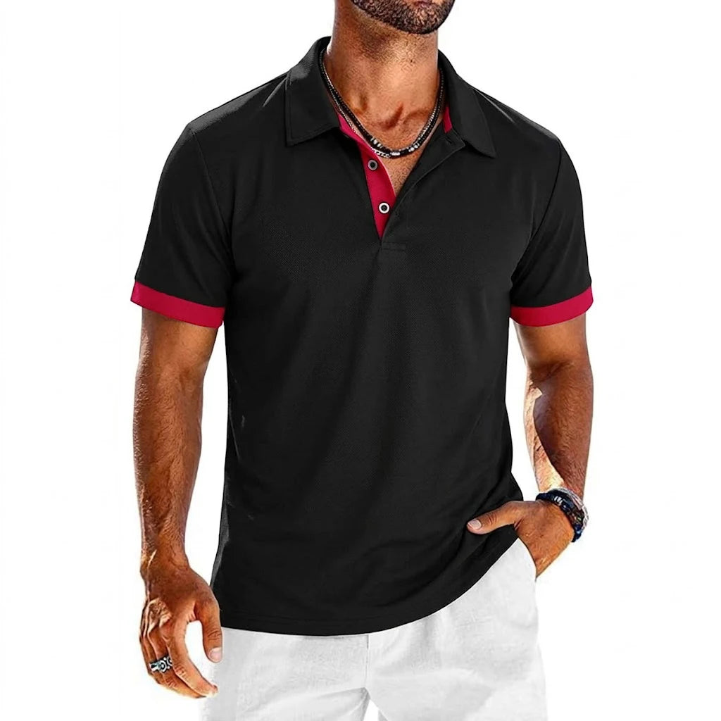 Animal Game Mens Summer Polo Shirt Short Sleeve Breathable