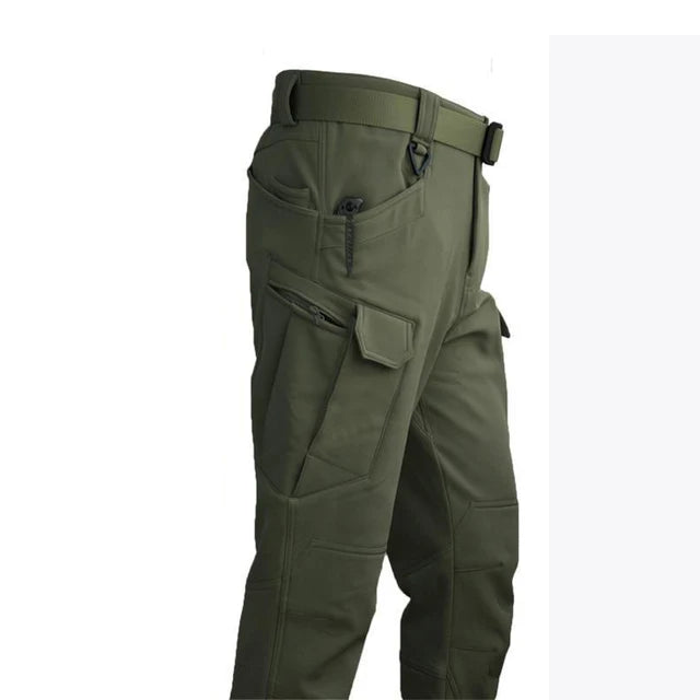 Mazerout Men Tactical Softshell Waterproof Fleece Jacket