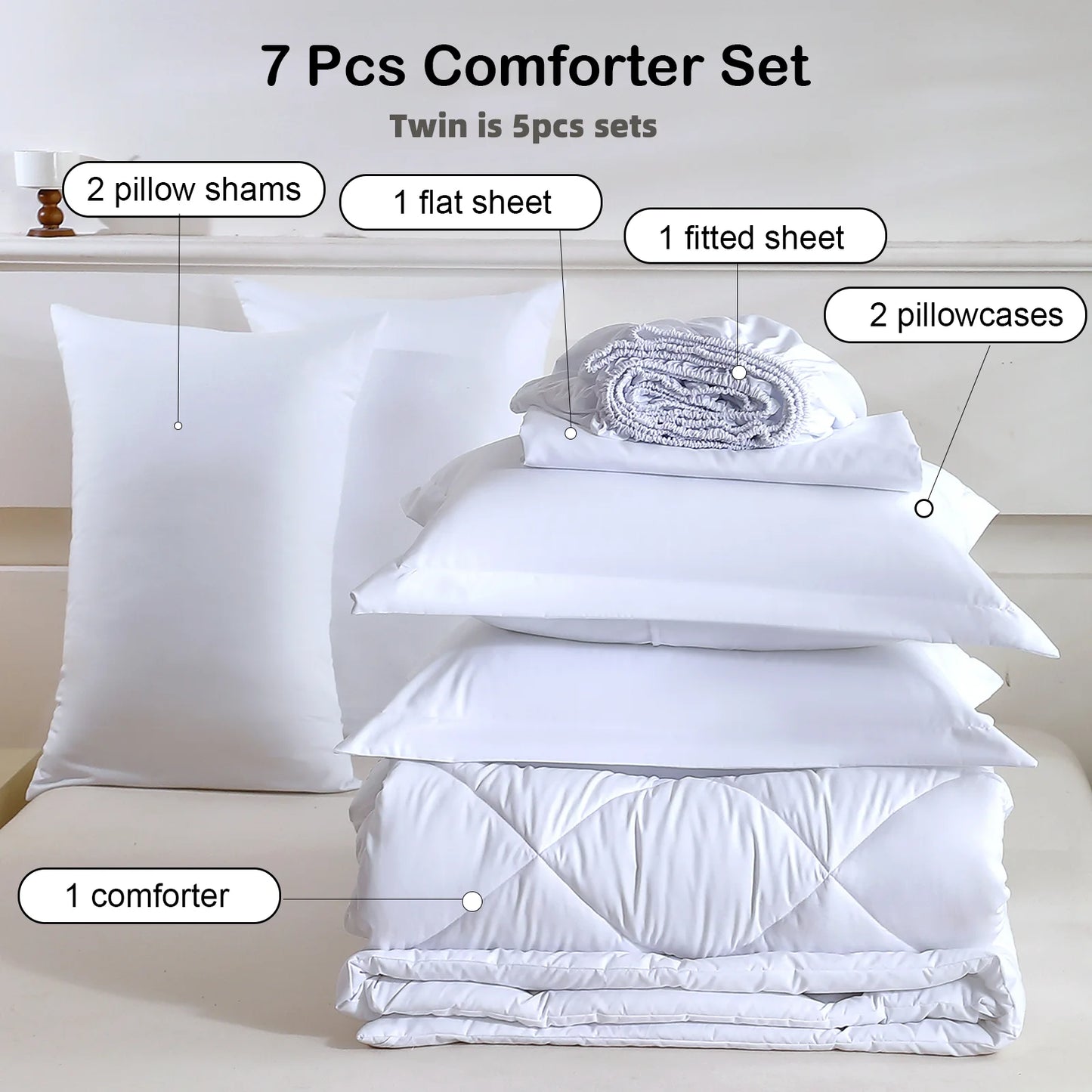 EasYum Multi Piece Bedding Set With Comforter