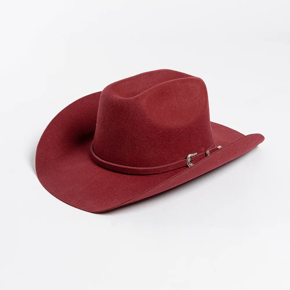 USPOP 100 Wool Felt Cowboy Hat Belt Buckle Wide Brim