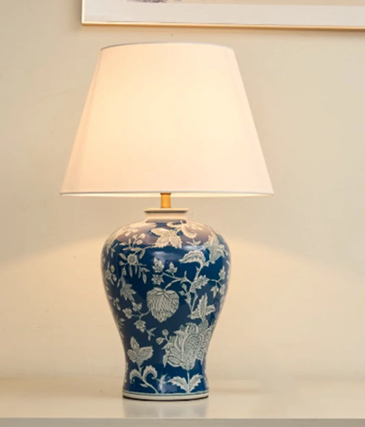 Winfordo Wabi Sabi Ceramic Table Lamp for Living Room Decor