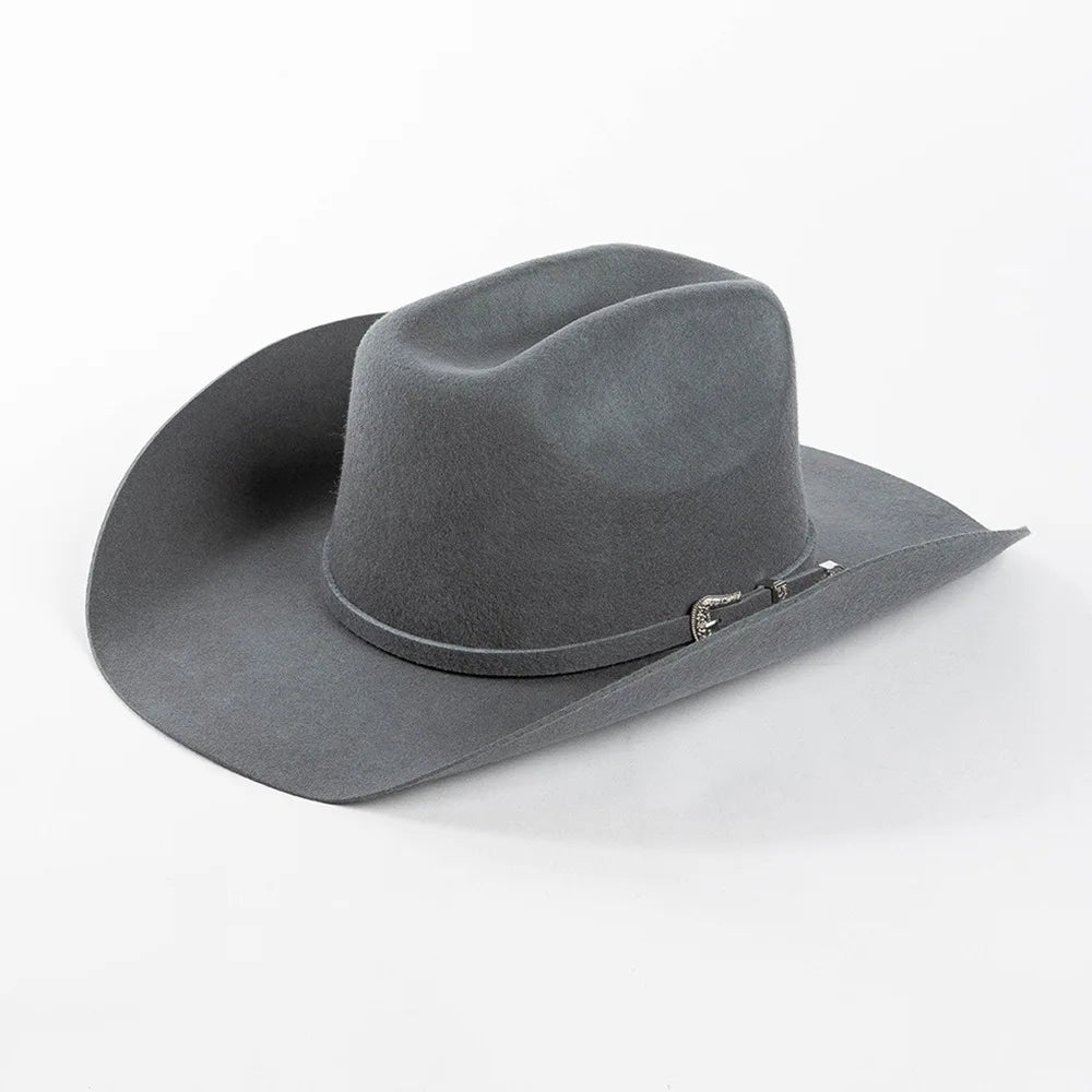 USPOP 100 Wool Felt Cowboy Hat Belt Buckle Wide Brim