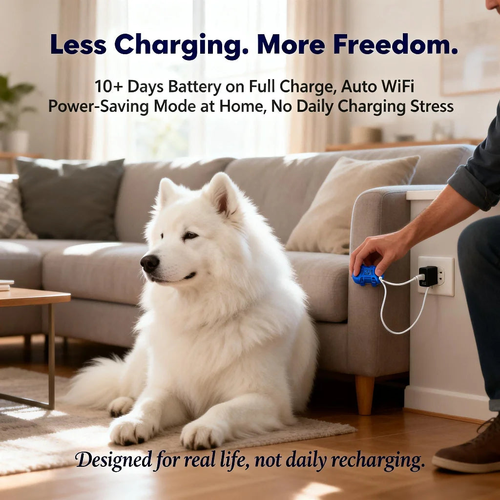 WANWAYTECH GPS Pet Tracker for Dogs and Cats QR Code Real Time Tracking
