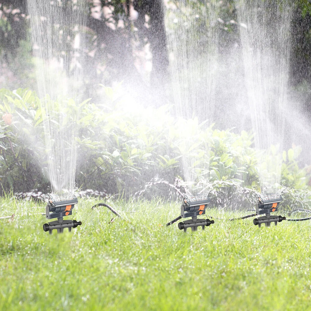 Oscillating Lawn Sprinkler With Adjustable Flow 16 Nozzles