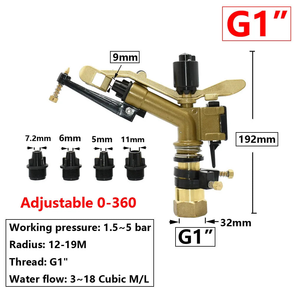 ZWDZJL Garden Sprinkler Oscillating 360 Degree Rotating Watering Tool