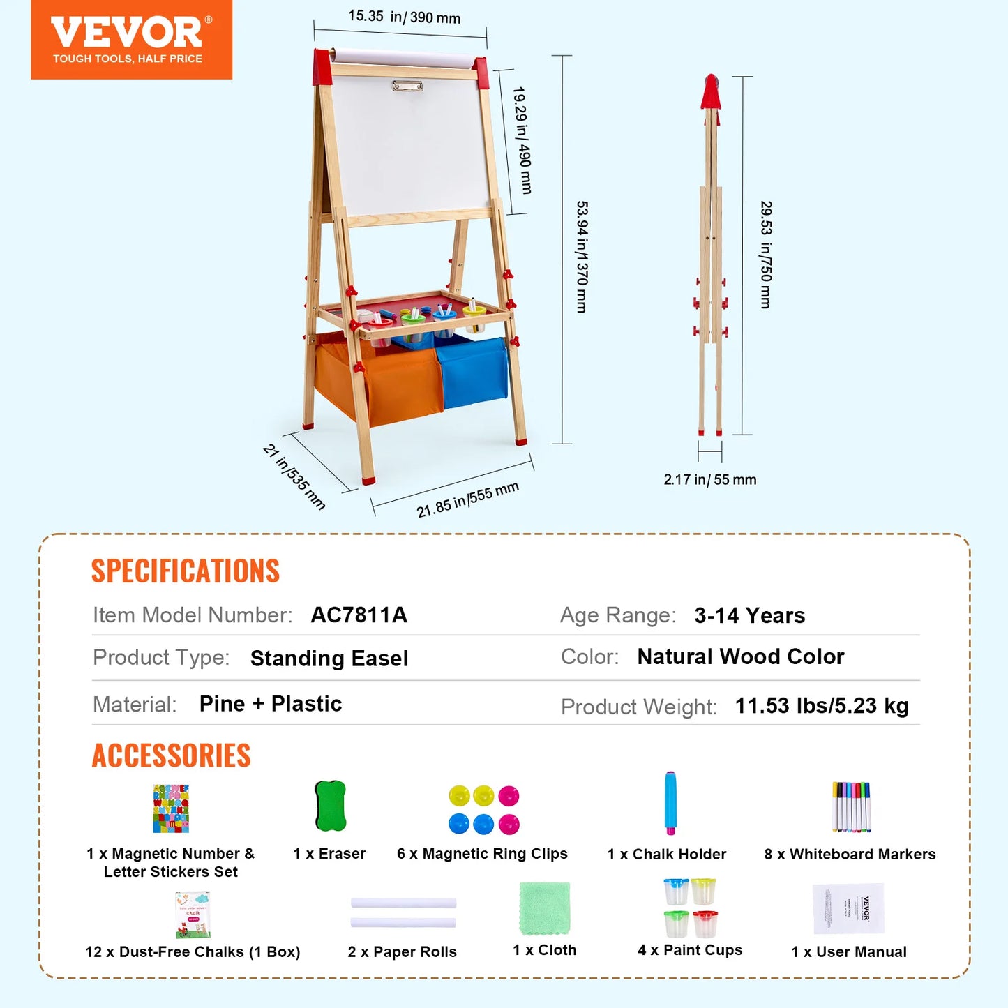 SucceBuy Magnetic Drawing Board For Kids WordPad Educational Toy