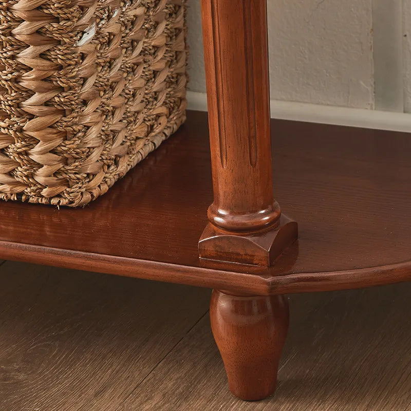 Elegant French Vintage Wooden Console Table for Home Entrance