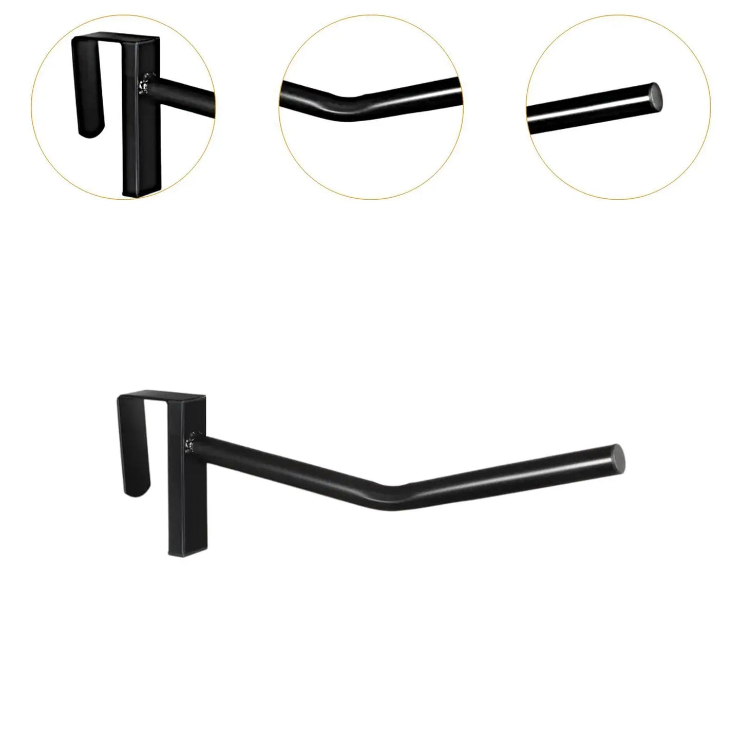Horse Saddle Rack Stand Organizer Black Removable Equestrian Stable Organization Saddle Bar Hangs on Stall Walls or Doors