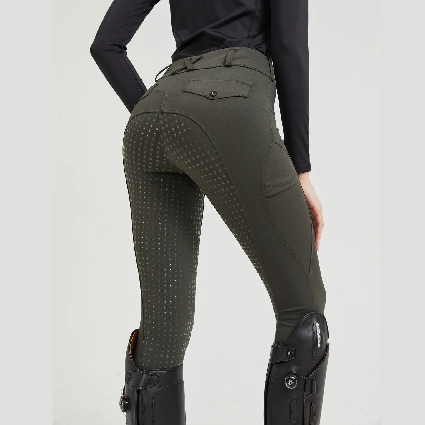 UURUUCN Women Equestrian Silicone Anti Slip Riding Pants