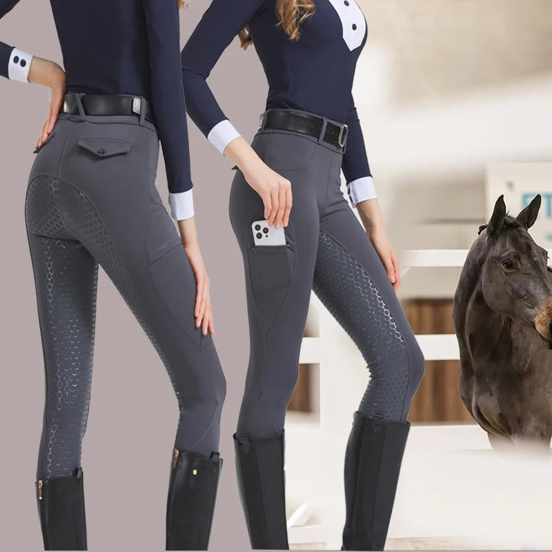 UURUUCN Four Seasons Breeches Riding Pants Silicone Anti Slip Wear Resistant