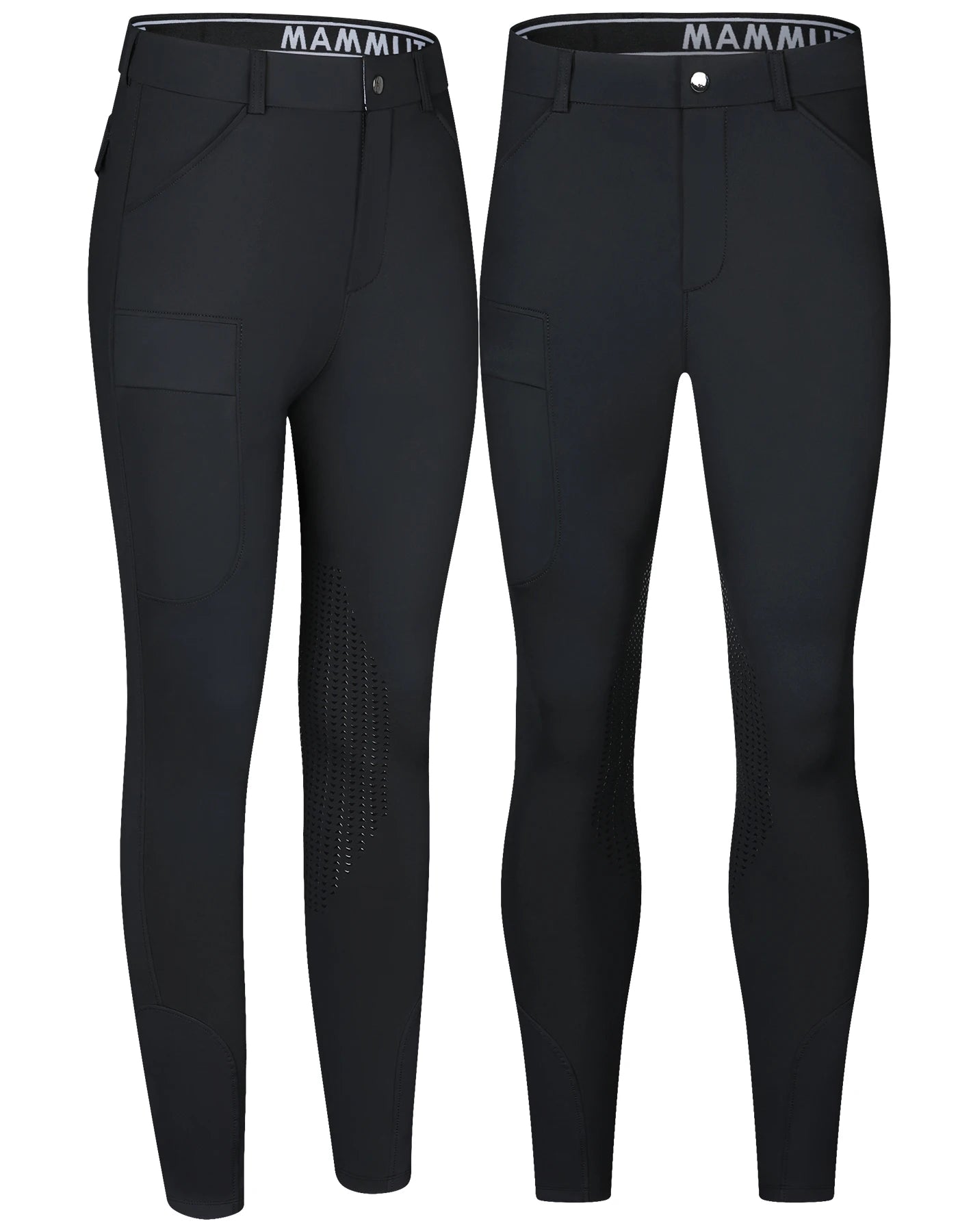 UURUU Men Equestrian Silicone Breeches Slim Fit