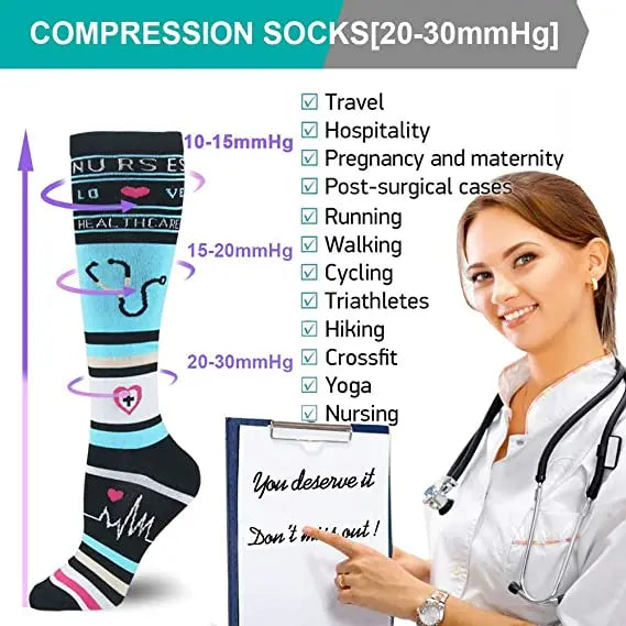 NONECN Compression Socks 20 to 30 mmHg for Running