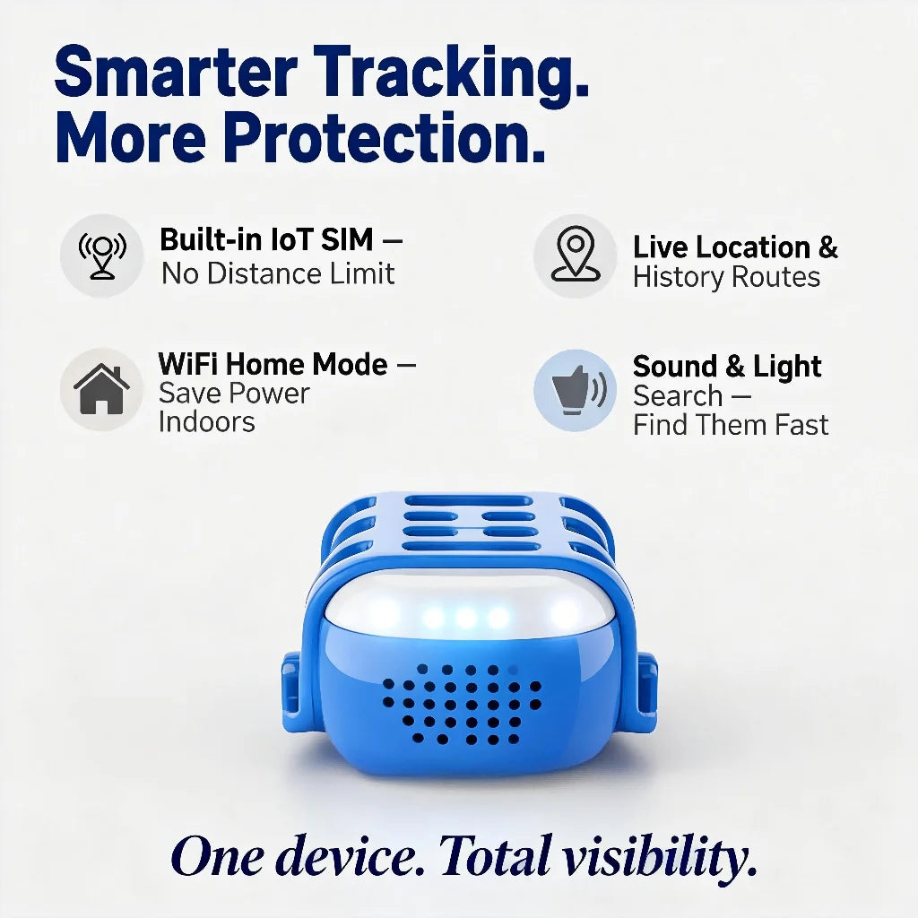 WANWAYTECH GPS Pet Tracker for Dogs and Cats QR Code Real Time Tracking