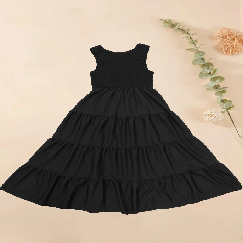 Satin Halter Dress With Asymmetrical Hem And Pleated Skirt