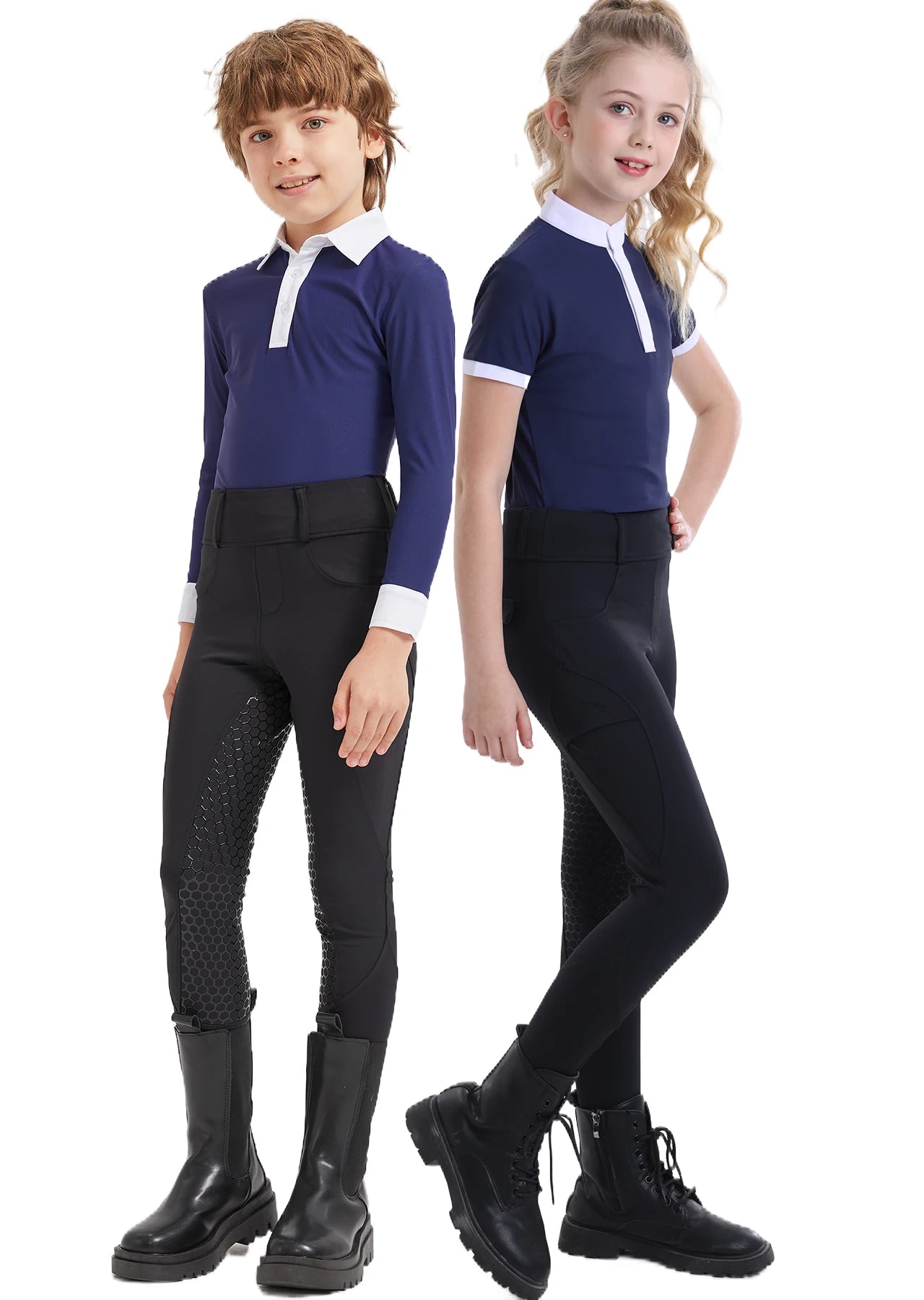UURUUCN Summer Girls Equestrian Riding Pants Full Silicone