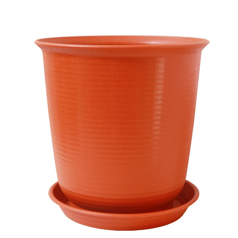 Eco-friendly Resin Nordic Style Plastic Flower Pots Large Size Succulent Plant Pots Indoor Outdoor Courtyard Simulation Ceramic