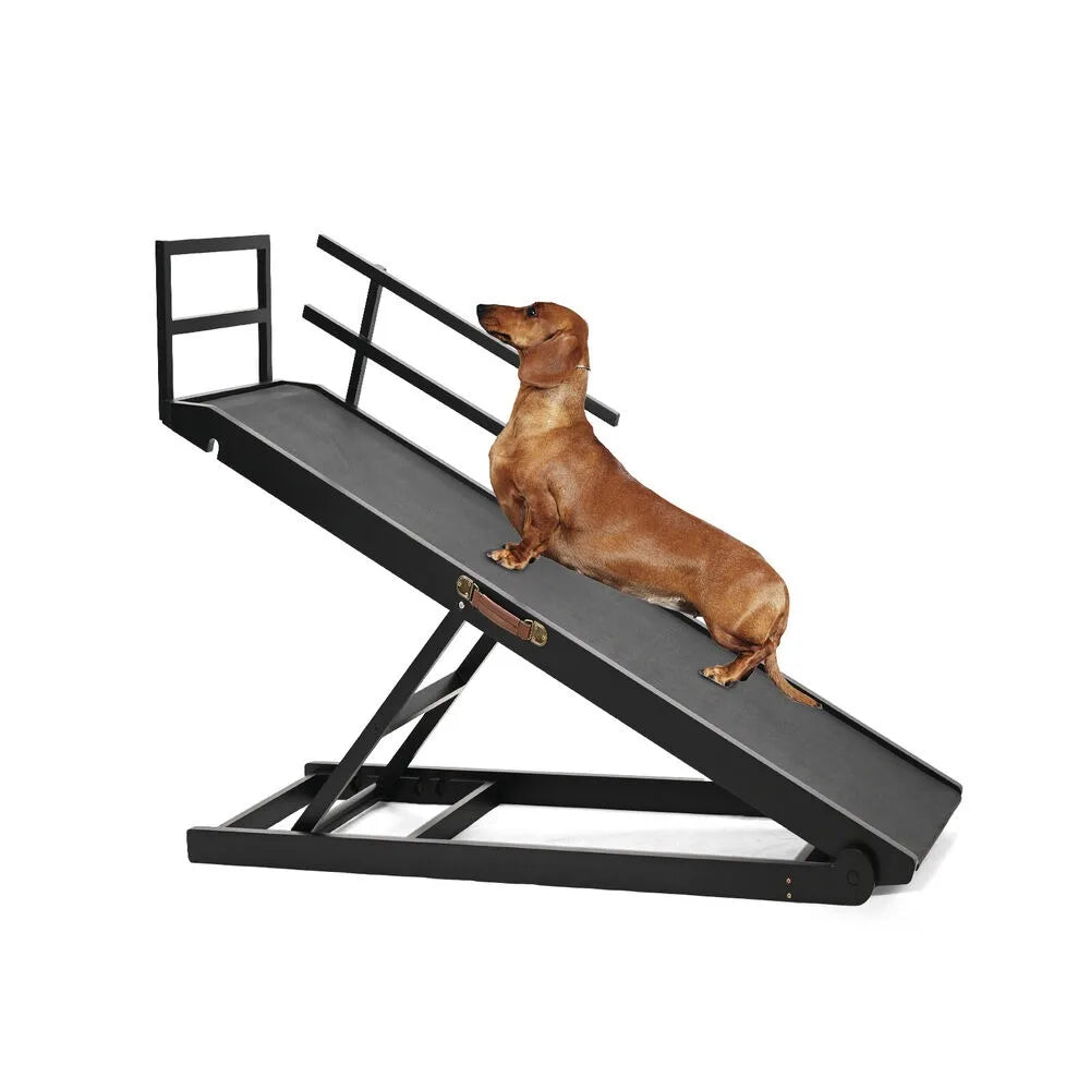 NONEDog Door Adjustable Folding Dog Ramp for Bed and Car