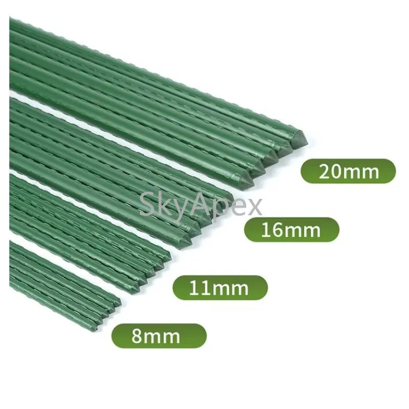 Plastic Coated Hollow Steel Plant Stakes For Climbing Plants