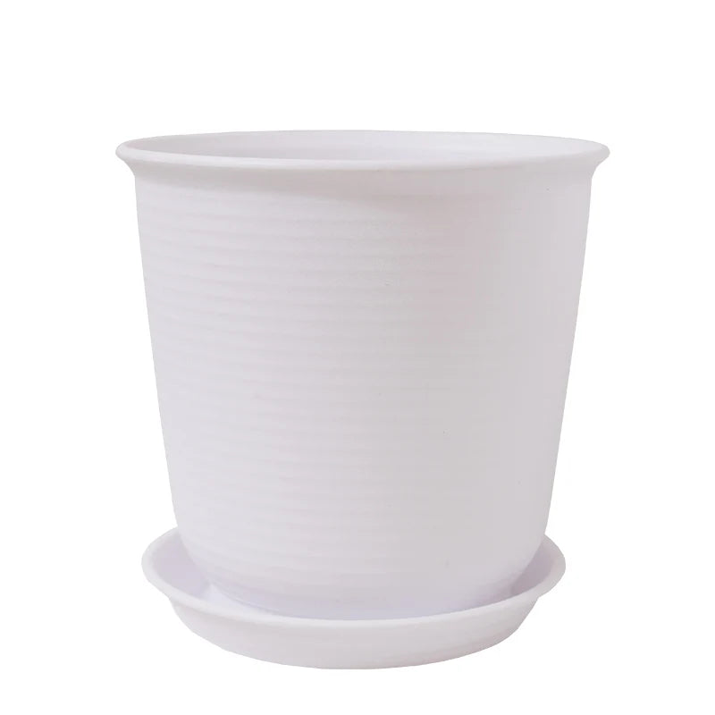 Eco-friendly Resin Nordic Style Plastic Flower Pots Large Size Succulent Plant Pots Indoor Outdoor Courtyard Simulation Ceramic