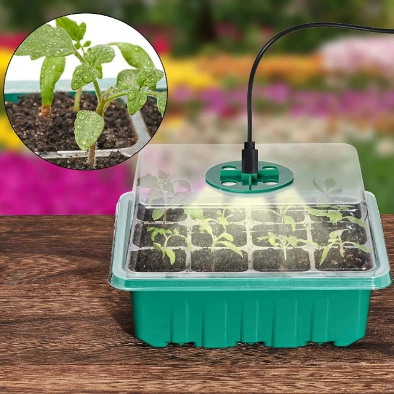 5 Pack Full Spectrum LED Grow Light With Seedling Tray