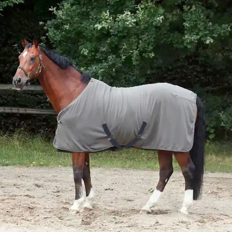 Polar Fleece Horse Rug Blanket Warmth With Adjustable Straps