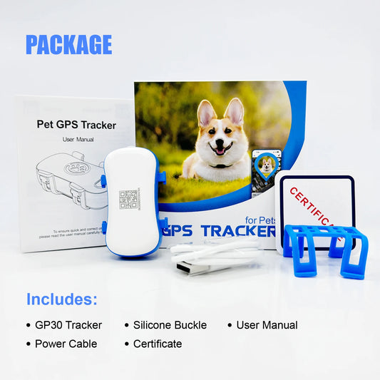 WANWAYTECH GPS Pet Tracker for Dogs and Cats QR Code Real Time Tracking
