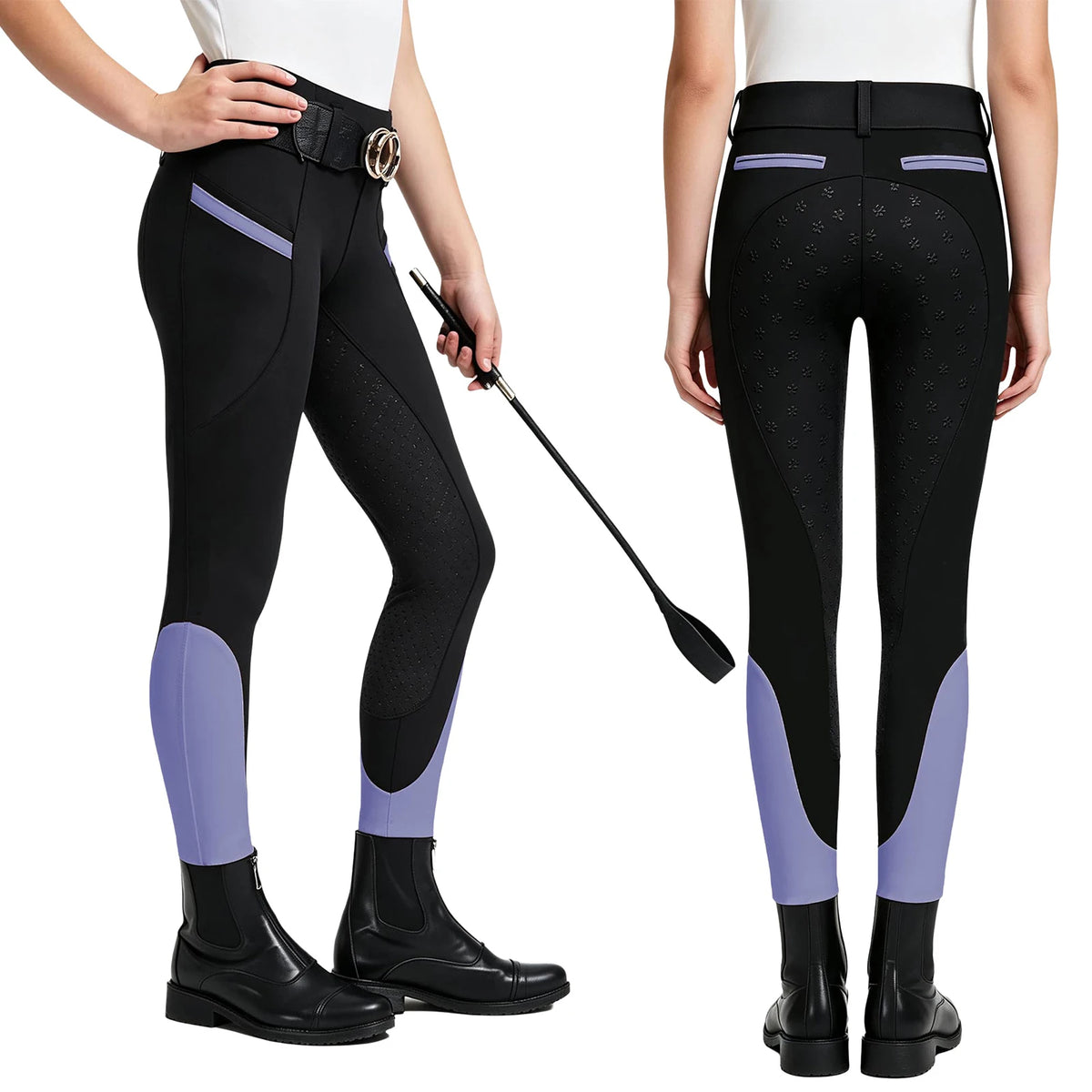 Freebily Girls Equestrian Riding Breeches Non Slip Horse Riding Leggings