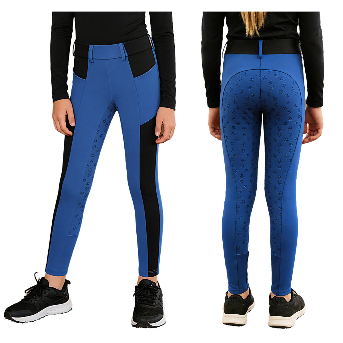 Freebily Girls Equestrian Riding Breeches Non Slip Horse Riding Leggings