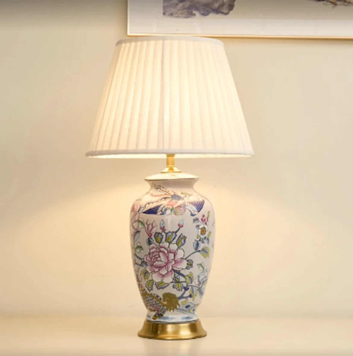 Winfordo Wabi Sabi Ceramic Table Lamp for Living Room Decor