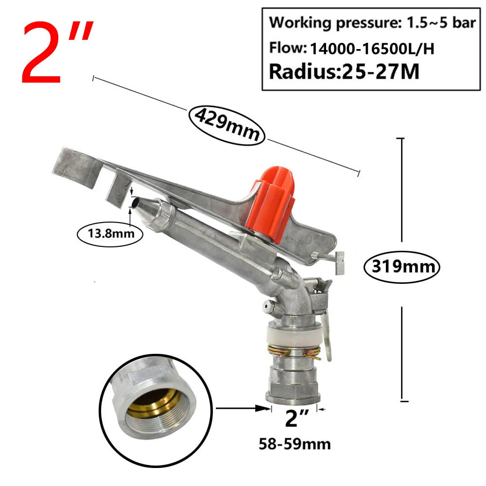 ZWDZJL Garden Sprinkler Oscillating 360 Degree Rotating Watering Tool